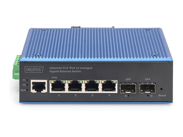 Ind. 4+2-Port L2 managed Gigabit Switch