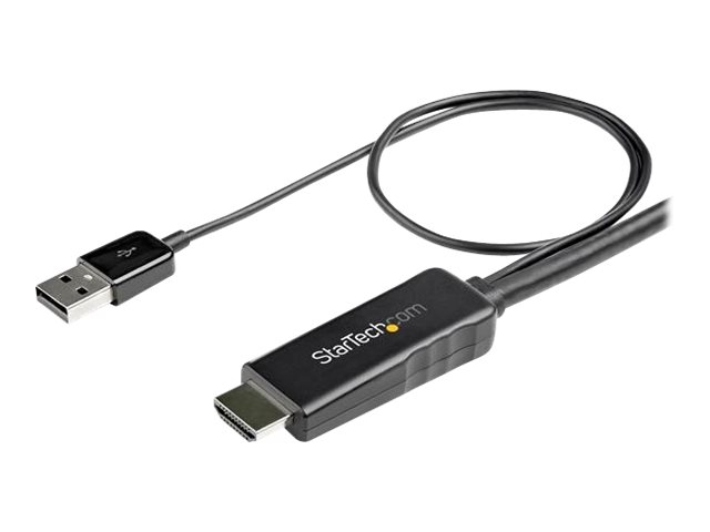 StarTech.com 3m HDMI to DisplayPort Adapter Cable with USB Power - 4K 30Hz Active HDMI to DP 1.2 Converter (HD2DPMM3M) - Video cable - HDMI, USB (power only) male to DisplayPort male - 3 m - black - 4K support, active