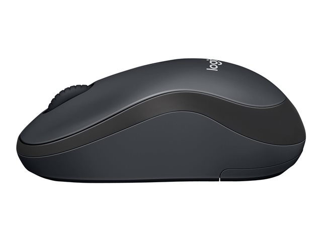 Logitech M220 Silent - Mouse - optical - 3 buttons - wireless - 2.4 GHz - USB wireless receiver - charcoal