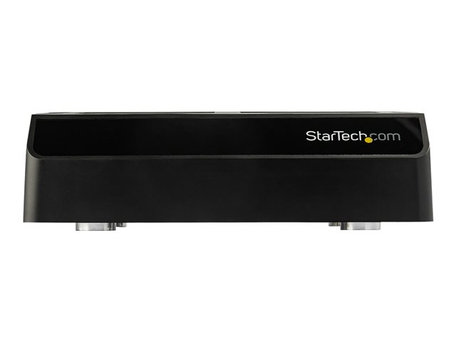 StarTech.com 4-Bay USB 3.1 to SATA Hard Drive Docking Station, 10Gbps USB Hard Drive Dock, External 2.53.5 SATA III (6Gbps) SSDHDD Docking Station, Hot-Swap Hard Drive Bay - Dual 60mm Fans, Top-Loading - Storage enclosure - 2.5\" / 3.5\" shared - SATA 6Gb/s - USB 3.1 (Gen 2) - black