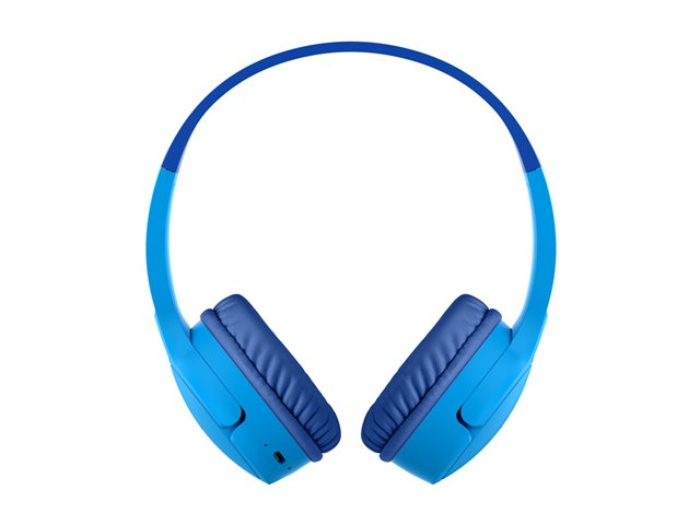Belkin SoundForm Mini - Headphones with mic - on-ear - Bluetooth - wireless, wired - 3.5 mm jack - blue