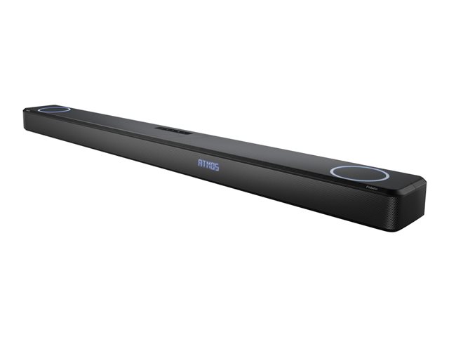 Philips Fidelio TAFB1 - Sound bar - for home theatre - 7.1.2-channel - wireless - Bluetooth, Wi-Fi - App-controlled - USB - 310 Watt - black