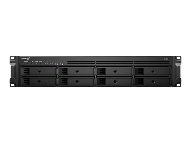 Synology RackStation RS1221+ - NAS server - 8 bays - rack-mountable - SATA 6Gb/s - RAID RAID 0, 1, 5, 6, 10, JBOD - RAM 4 GB - Gigabit Ethernet - iSCSI support - 2U
