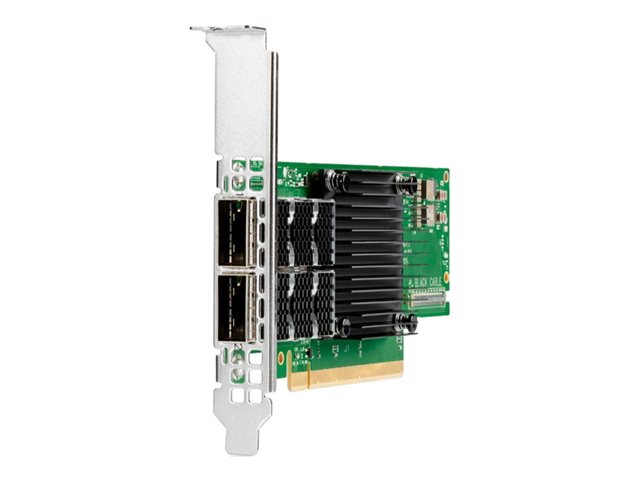 HPE InfiniBand HDR100 MCX653106A-ECAT - Network adapter - PCIe 4.0 x16 low profile - 100Gb Ethernet / 100Gb Infiniband QSFP28 x 2 - for ProLiant DL325 Gen10, DL345 Gen10, DL365 Gen10, DL380 Gen10
