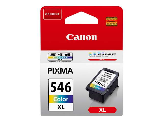 Canon CL-546XL - 13 ml - High Yield - colour (cyan, magenta, yellow) - original - ink cartridge - for PIXMA TR4551, TR4650, TR4651, TS3350, TS3351, TS3352, TS3355, TS3450, TS3451, TS3452