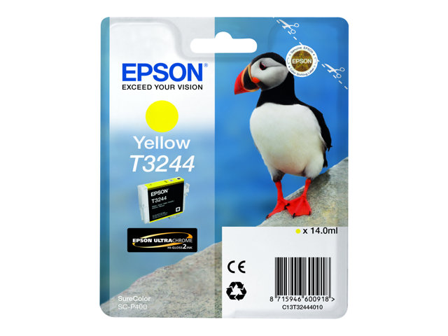 Epson T3244 - 14 ml - yellow - original - ink cartridge - for SureColor P400, SC-P400