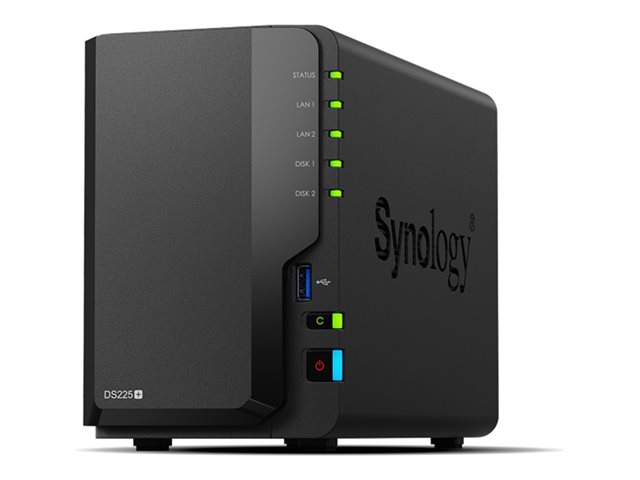 2-bay DiskStation, Intel Celeron J4125 Quad-core CPU, 2GB RAM (up to 6GB), 2.5GbE LAN port, 3 year warranty (up to 5 year with EW+)