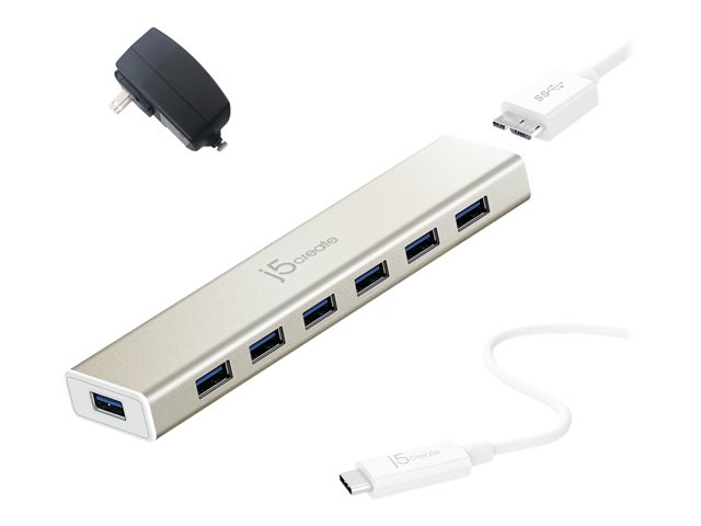 USB-C 7- Port Hub - EU/UK