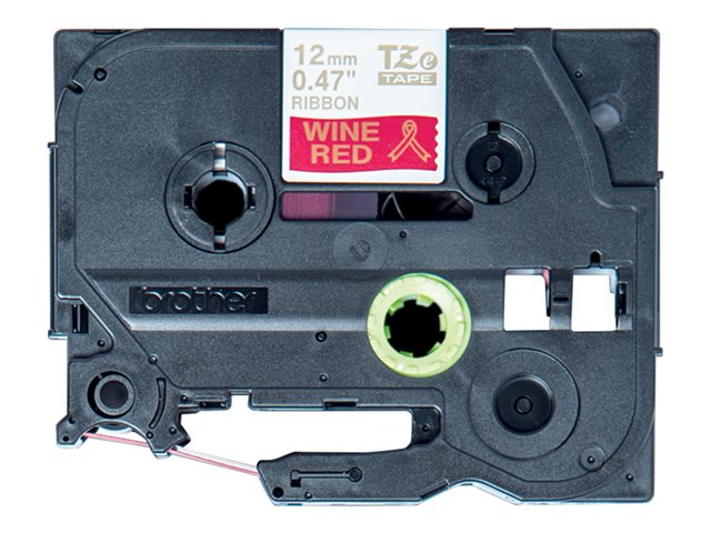Brother TZe-RW34 - Gold on wine red - Roll (1.2 cm x 4 m) 1 cassette(s) ribbon tape - for Brother PT-D600, H110, P-Touch PT-E310, P-Touch Cube PT-P300, P-Touch Embellish PT-D215