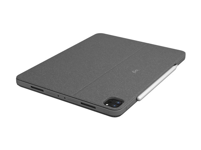 Logitech Combo Touch - Keyboard and folio case - with trackpad - backlit - Apple Smart connector - QWERTY - Italian - graphite - for Apple 11-inch iPad Pro M4 Wi-Fi, M4 Wi-Fi + Cellular