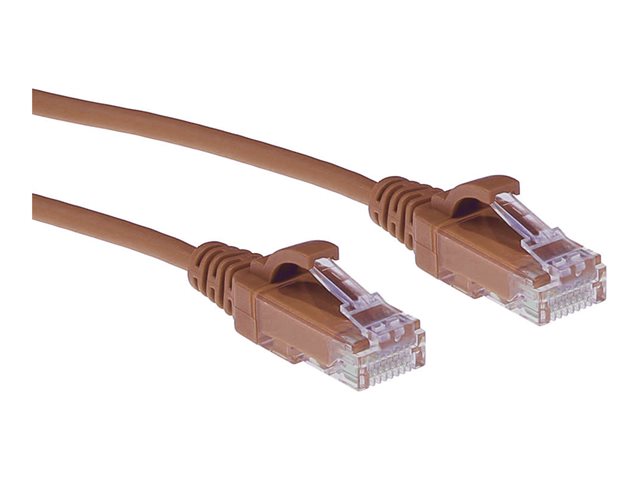 CAT6 U/UTP SLIMLINE BN 5.00M. 1 stk