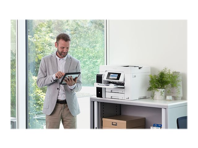 Epson EcoTank ET-5880 - Multifunction printer - colour - ink-jet - A4 (210 x 297 mm) (original) - A4 (media) - up to 25 ppm (printing) - 550 sheets - 33.6 Kbps - USB, LAN, Wi-Fi