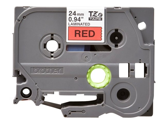 Brother TZe-451 - Standard adhesive - black on red - Roll (2.4 cm x 8 m) 1 cassette(s) laminated tape - for Brother PT-D600, P-Touch PT-3600, D800, E550, E800, P750, P900, P950, P-Touch EDGE PT-P750