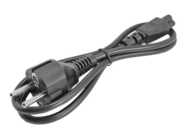 StarTech.com 1m (3ft) Laptop Power Cord, EU Schuko to C5, 2.5A 250V, 18AWG, Notebook / Laptop Replacement AC Cord, Printer/Power Brick Cord, Schuko CEE 7/7 to Clover Leaf IEC 60320 C5 - Laptop Charger Cable - Power cable - IEC 60320 C5 to power CEE 7/7 (M) - AC 250 V - 1 m - molded - black