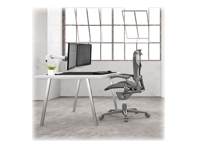 LX Desk Dual Direct Arm Low Profile BWT