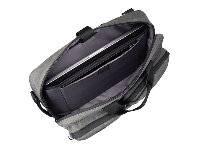 15-16- HYBRID BRIEFCASE BACKPACK - GREY