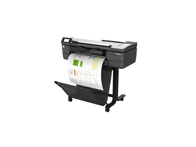 HP DesignJet T830 - 24\" multifunction printer - colour - ink-jet - 610 x 2770 mm (original) - Roll (61 cm) (media) - up to 0.43 min/page (printing) - 1 roll - Gigabit LAN, Wi-Fi(n), USB host