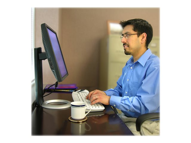 Ergotron Neo-Flex - Stand - for Monitor - black, silver - screen size: up to 27\" - desktop