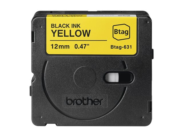 Brother BTAG-631 - Black on yellow - Roll (1.2 cm x 4 m) 1 cassette(s) hanging box - label tape