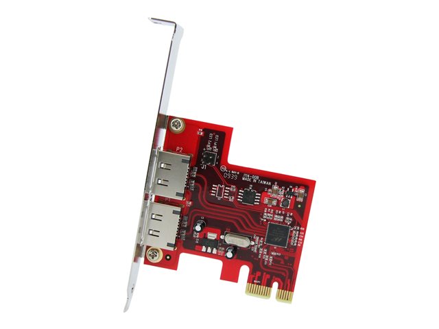 StarTech.com 2 Port SATA 6 Gbps PCI Express eSATA Controller Card - Storage controller - 2 Channel - eSATA 6Gb/s - 6 Gbit/s - PCIe - PEXESAT32 - Storage controller - 2 Channel - eSATA 6Gb/s - PCIe - for P/N: BNDTB10GI, BNDTB210GSFP, BNDTB310GNDP, BNDTB410GSFP, BNDTB4M2E1, BNDTBUSB3142