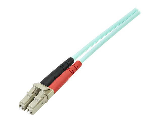 StarTech.com 3m Fiber Optic Cable - 10 Gb Aqua - Multimode Duplex 50/125 - LSZH - LC/LC - OM3 - LC to LC Fiber Patch Cable - Patch cable - LC multi-mode (M) to LC multi-mode (M) - 3 m - fibre optic - duplex - 50 / 125 micron - OM3 - halogen-free - aqua - for P/N: J9152AST, MASFP10GBSR, SFP10GBLRMST, SFP10GBSRST, SFP10GSRSST, SFP10GSRXST
