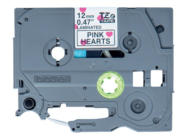 Brother TZe-MPPH31 - Black on pink hearts - Roll (1.2 cm x 4 m) 1 cassette(s) laminated tape - for Brother PT-H110, P-Touch PT-E310, H110, P-Touch Cube PT-P300, P-Touch Embellish PT-D215