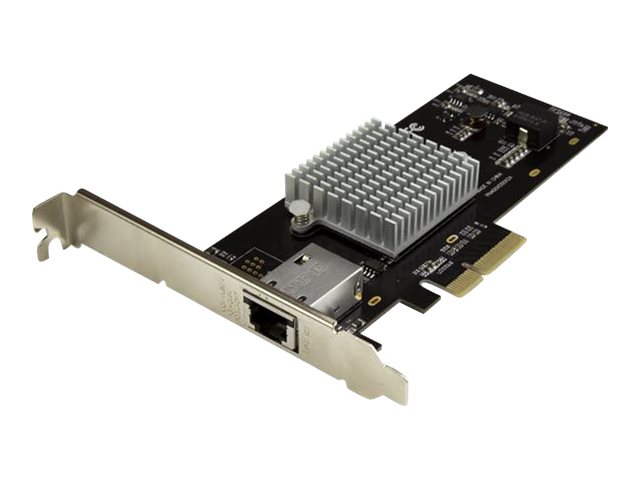 StarTech.com 1 Port 10G PCIe Network Card - 10GBase-T / NBASE-T - RJ45 Port - Intel X550 Chipset - Ethernet Card - Network Adapter - Intel NIC Card (ST10000SPEXI) - Network adapter - PCIe 2.0 low profile - 10Gb Ethernet x 1 - black - for P/N: BNDTB10GI, BNDTB210GSFP, BNDTB310GNDP, BNDTB410GSFP, BNDTB4M2E1, BNDTBUSB3142