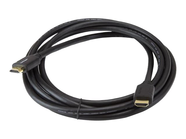 StarTech.com StarTech.com Premium Certified High Speed HDMI 2.0 Cable with Ethernet - 10ft 3m - Ultra HD 4K 60Hz - 10 feet HDMI Male to Male Cord - 30AWG (HDMM3MP) - HDMI cable with Ethernet - HDMI male to HDMI male - 3 m - black - for P/N: EXTEND-HDMI-4K40C6P1, KITBXAVHDPEU, KITBXAVHDPUK, KITBXDOCKPEU, KITBXDOCKPUK
