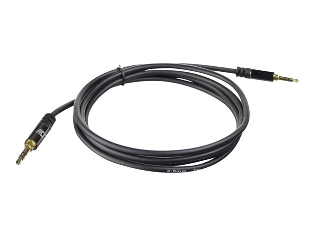 Audiokabel - mini-phone stereo 3.5 mm male naar mini-phone stereo 3.5 mm male - 1.5 m - beschermd - zwart
