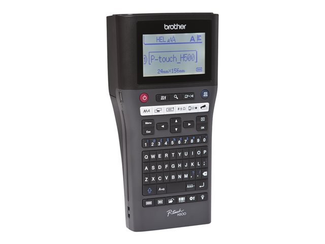 Brother P-Touch PT-H500 - Labelmaker - B/W - thermal transfer - Roll (2.4 cm) - 180 dpi - up to 20 mm/sec - USB 2.0 - cutter - 7 line printing