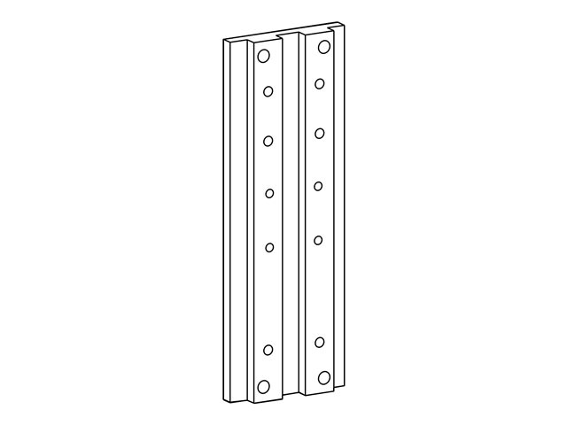 Ergotron - Mounting component (track mount bracket kit) - for flat panel - aluminium - wall-mountable - for ARMS 100 series, 200 series, 300 series, 400 series