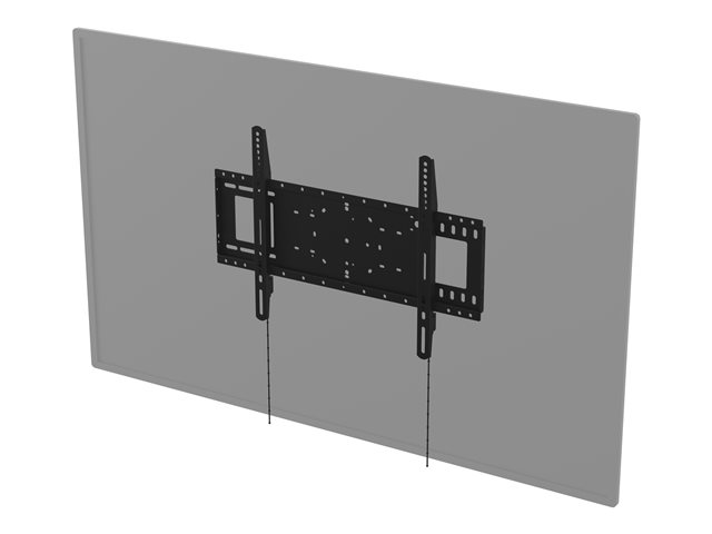 VISION Heavy Duty Display Wall Mount - LIFETIME WARRANTY - fits display 37-85\" with VESA sizes up to 600 x 400 - non-tilting - suits interactive flat panels or LED TVs - arms latch securely - cold-rolled steel - media player fixing points - SWL 100 kg / 220 lb - black