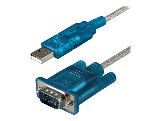 StarTech.com 3ft USB to RS232 DB9 Serial Adapter Cable - M/M - Serial adapter - USB 2.0 - RS-232