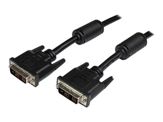 StarTech.com 1m DVID Single Link Cable M/M - DVI cable - single link - DVI-D (M) to DVI-D (M) - 1 m - molded, thumbscrews - black