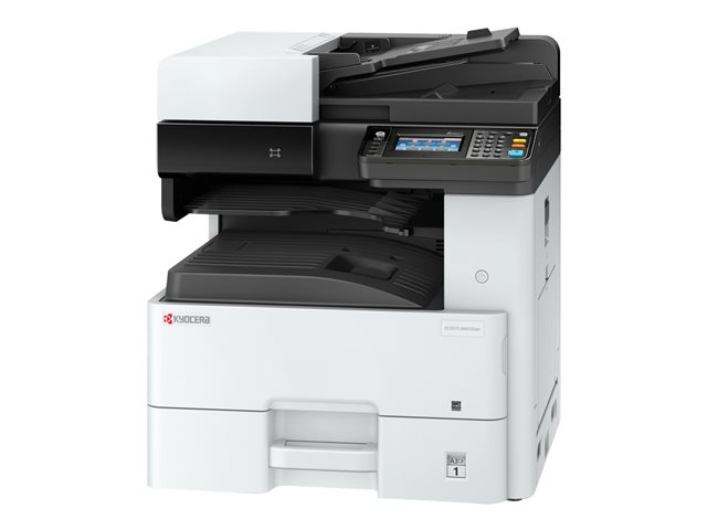 Kyocera ECOSYS M4125idn - Multifunction printer - B/W - laser - A3/Ledger (297 x 432 mm) (original) - A3/Ledger (media) - up to 25 ppm (copying) - up to 25 ppm (printing) - 600 sheets - USB 2.0, Gigabit LAN, USB 2.0 host