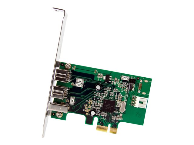 StarTech.com 3 Port 2b 1a 1394 PCI Express FireWire Card Adapter - 1394 FW PCIe FireWire 800 / 400 Card (PEX1394B3) - FireWire adapter - PCIe - FireWire 800 - 2 ports + 1 x FireWire - for P/N: BNDTB10GI, BNDTB210GSFP, BNDTB310GNDP, BNDTB410GSFP, BNDTB4M2E1, BNDTBUSB3142
