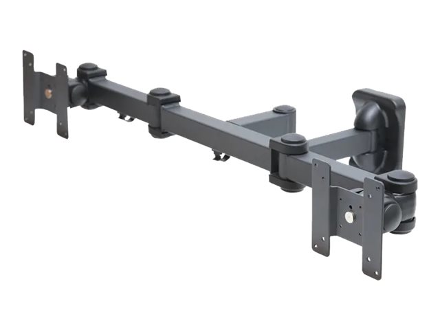 Neomounts FPMA-W960D - Bracket - full-motion - for 2 LCD displays - black - screen size: 10\"-27\" - wall-mountable