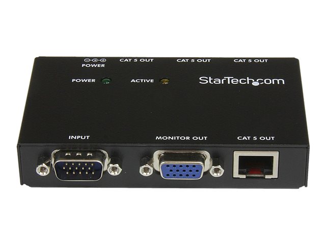 StarTech.com VGA Over CAT5 Video Extender - VGA Extender - 450ft (150m) - 4-Port (ST1214T) - Video extender - over CAT 5 - 4 ports - up to 150 m - for P/N: ST121EXT, ST121R, SVA12M2NEUA, SVA12M5NA