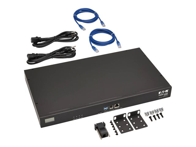 16-Port Console Server, USB Ports (2) - Dual GbE NIC, 16 Gb Flash, SD Card, Desktop/1U Rack, TAA