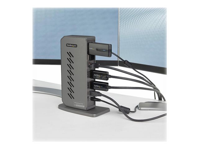 StarTech.com USB-C USB-A Dock, Hybrid Universal USB 3.0 Docking Station for USB-C or USB-A Laptop, Dual Monitor 4K 60Hz HDMI/DisplayPort, 6x USB-A Hub, Gigabit Ethernet, USB 3.1/3.2 Gen 1 - Dual 4K USB-C Dock (DK30A2DHUUE) - Docking station - USB - 2 x HDMI, 2 x DP - 1GbE - 40 Watt