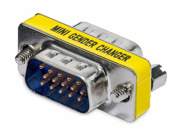 StarTech.com VGA Gender Changer - HD15 Female to HD15 Male - - Male/Male - Monitor Adapter (GC15HSM) - VGA cable - HD-15 (VGA) (M) to HD-15 (VGA) (M) - for StarTech.com 2, 4