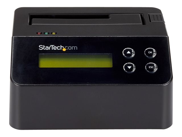 StarTech.com USB 3.0 Hard Drive Eraser Dock for 2.5\" & 3.5\" SATA SSD HDD + 4Kn Drive - LCD/ RS232 - Secure Erase HDD Wiper Docking Station (SDOCK1EU3P2) - Hard drive eraser - 2.5\" / 3.5\" - SATA 6Gb/s - black - for P/N: SVA12M5NA