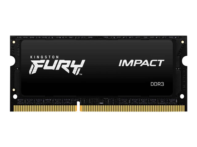 Kingston FURY Impact - DDR3L - kit - 16 GB: 2 x 8 GB - SO-DIMM 204-pin - 1866 MHz / PC3L-14900 - CL11 - 1.35 / 1.5 V - unbuffered - non-ECC - black