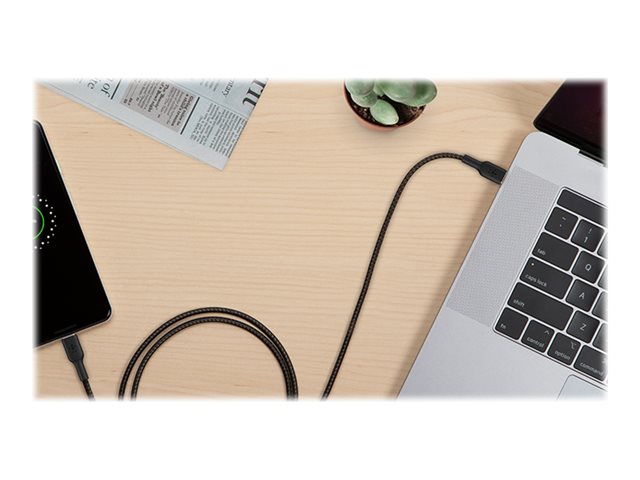 Belkin BoostCharge - USB cable - 24 pin USB-C (M) to 24 pin USB-C (M) - 2 m - black