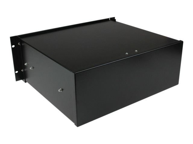 StarTech.com 4U Black Steel Storage Drawer for 19in Racks and Cabinets - Rack storage drawer - 4U - 4UDRAWER - Rack storage drawer - 4U - for P/N: CABSCRWS1224, RK2537BKM, RK3236BKF, RK4236BKB, RK4242BK24, RK4242BK30, RKQMCAB12V2