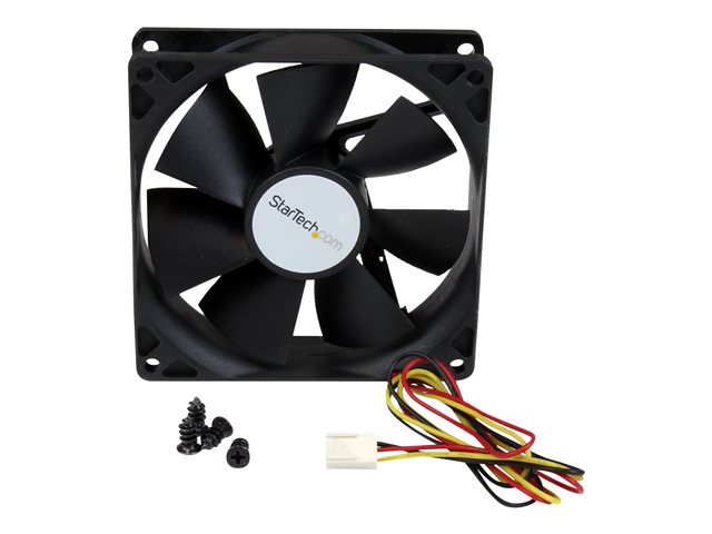 StarTech.com 90x25mm High Air Flow Dual Ball Bearing Computer Case Fan w/ TX3 (FAN9X25TX3H) - System fan kit - 92 mm