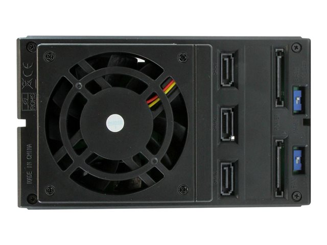 StarTech.com 3-Bay Hot Swap Backplane for 3.5in SAS II/SATA III - 6 Gbps HDD - Aluminum Trayless Mobile Rack Backplane (HSB3SATSASBA) - Storage mobile rack - 2.5\" - black - for P/N: 25SAT35HDD, PEXMSATA3422, PEXMSATA343
