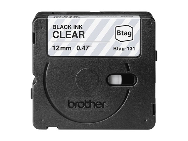 Brother BTAG-131 - Black on clear - Roll (1.2 cm x 4 m) 1 cassette(s) hanging box - label tape