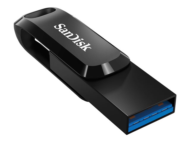 SanDisk Ultra Dual Drive Go - USB flash drive - 128 GB - USB 3.2 Gen 1 / USB-C - black