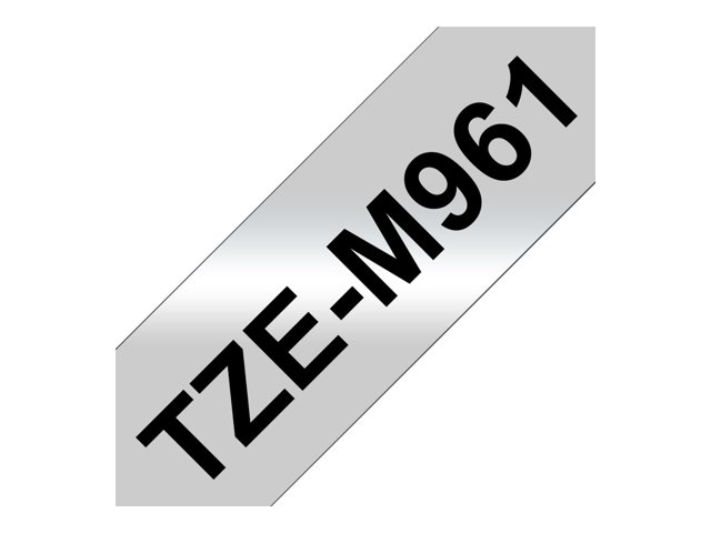 Brother TZe-M961 - Black on matte silver - Roll (3.6 cm x 8 m) 1 cassette(s) laminated tape - for P-Touch PT-3600, 550, 9200, 9400, 9500, 9600, 9700, 9800, D800, P900, P950